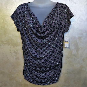 Van Heusen Draped Front Top NWT M